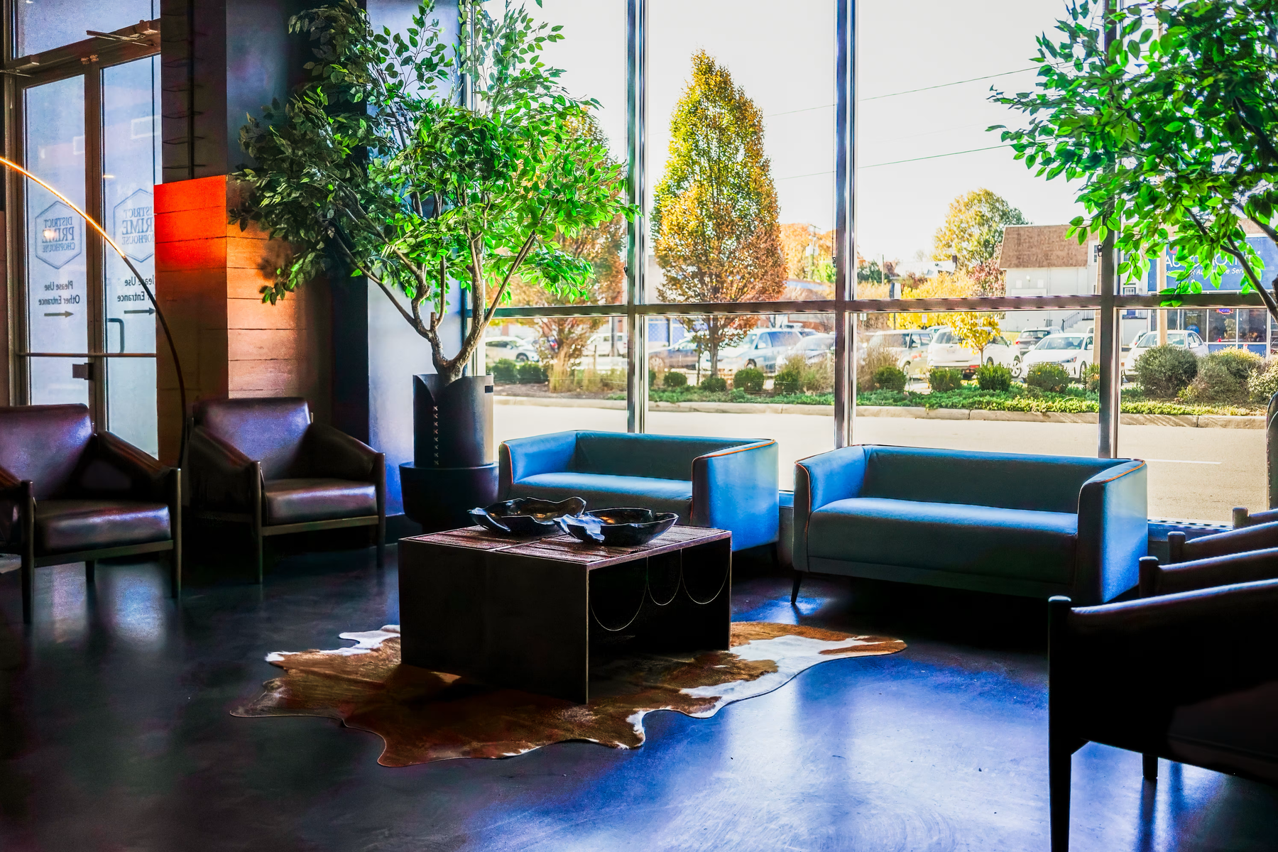District Prime lounge seating area
